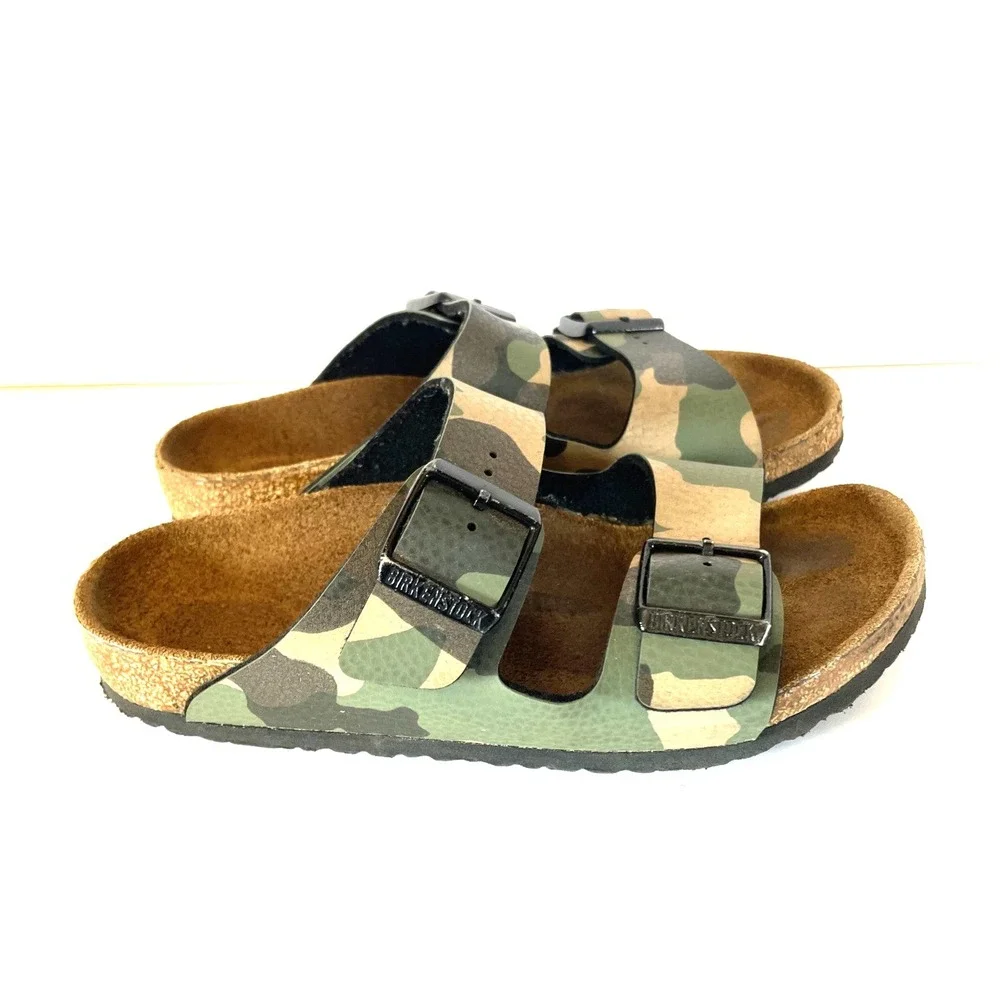 Birkenstock Arizona Birko Flor Camouflage Sandals Kids Size 33‎ US 2 - 2.5